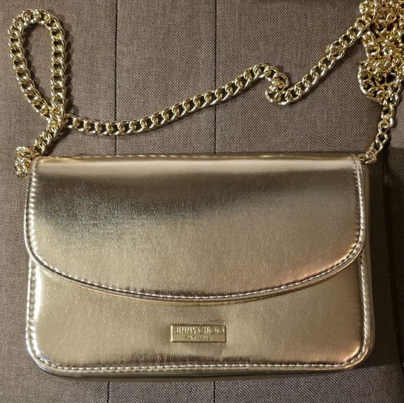 Jimmy Choo Parfums Gold Evening Bag & Gold Glitter Coin Purse - Picture 2 of 6
